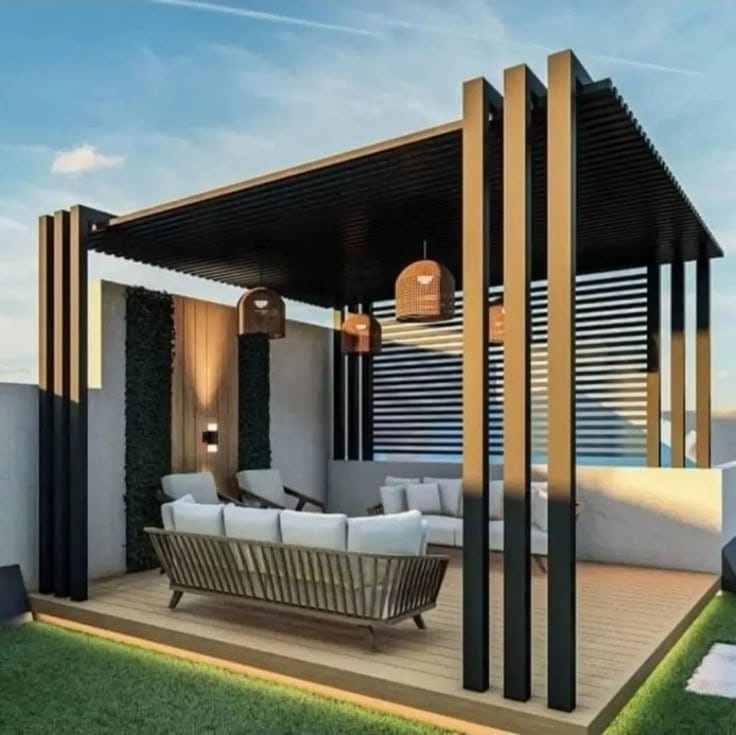 احدث تصاميم برجولات حدائق في الرياض